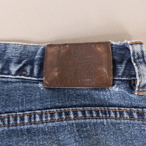 Vintage LRL Ralph Lauren Jeans Womens 10 Blue High Rise Denim Straight #2853 - Picture 5 of 8